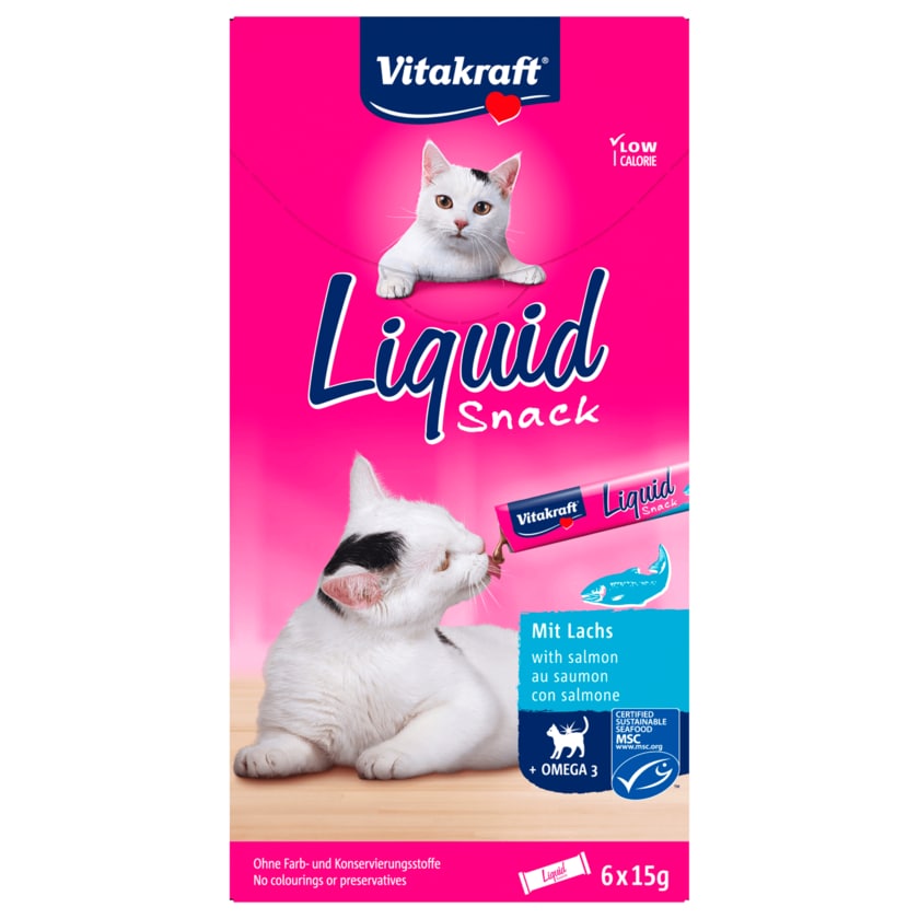 Vitakraft Cat Liquid Snack Lachs 90g